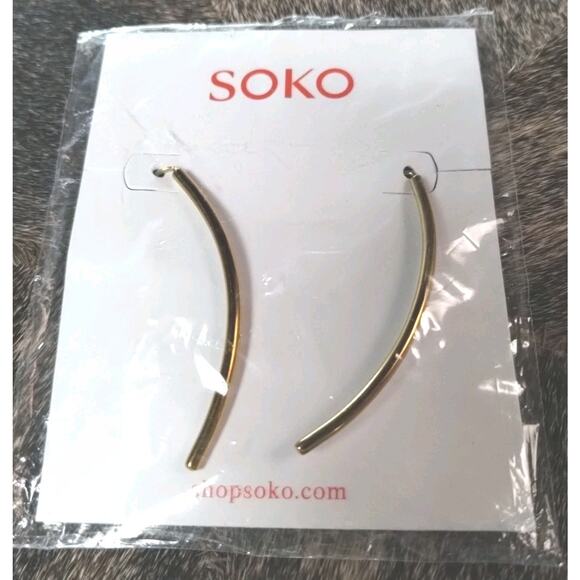 Dangle/Drop Threader Fine Earrings for sale | eBay UK SOKO NEW \